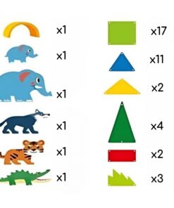 Magnetklotsid – 45-osaline komplekt džungli loomadega – Soodukas.Com Magnetklotsid – 45-osaline komplekt džungli loomadega Soodukas.Com