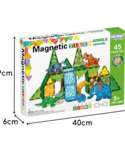Magnetklotsid – 45-osaline komplekt džungli loomadega – Soodukas.Com Magnetklotsid – 45-osaline komplekt džungli loomadega Soodukas.Com