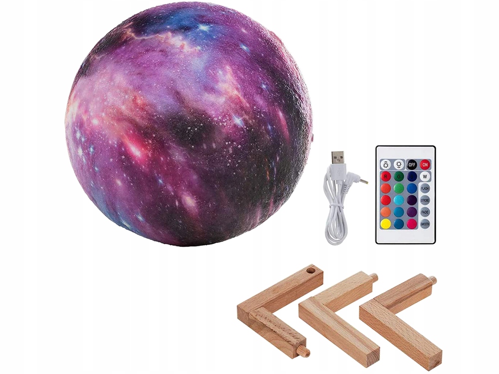 Mitmevärviline 3D kuu öölamp puldiga – Soodukas.Com Mitmevärviline 3D kuu öölamp puldiga - Image 5