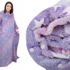 Alternative view of Pikk soe tekk-pusa - varrukatega fliistekk