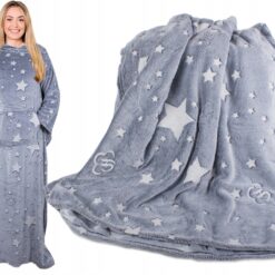 Alternative view of Pikk soe tekk-pusa - varrukatega fliistekk 