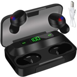 Wireless headphones with power bank Soodukas.Com