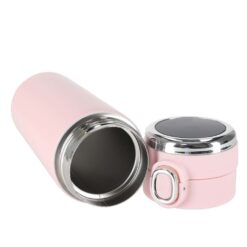 Termokruus temperatuurinäiduga 350ml heleroosa, LED-ekraan kaanel