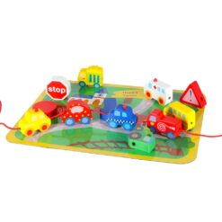 Nöörimismäng - puidust sõidukitega klotsid + alusplaat – Soodukas.Com Nöörimismäng - puidust sõidukitega klotsid + alusplaat Soodukas.Com