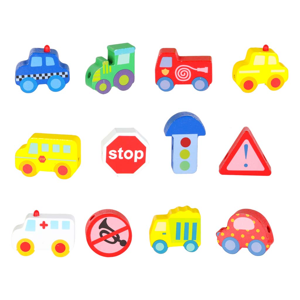 Nöörimismäng - puidust sõidukitega klotsid + alusplaat – Soodukas.Com Nöörimismäng - puidust sõidukitega klotsid + alusplaat - Image 7