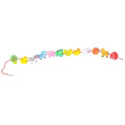 Nöörimismäng - puidust taluteemalised klotsid + alusplaat  Soodukas.Com