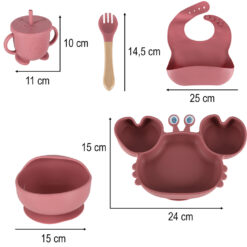 Silikoonist laste nõudekomplekt Soodukas.Com