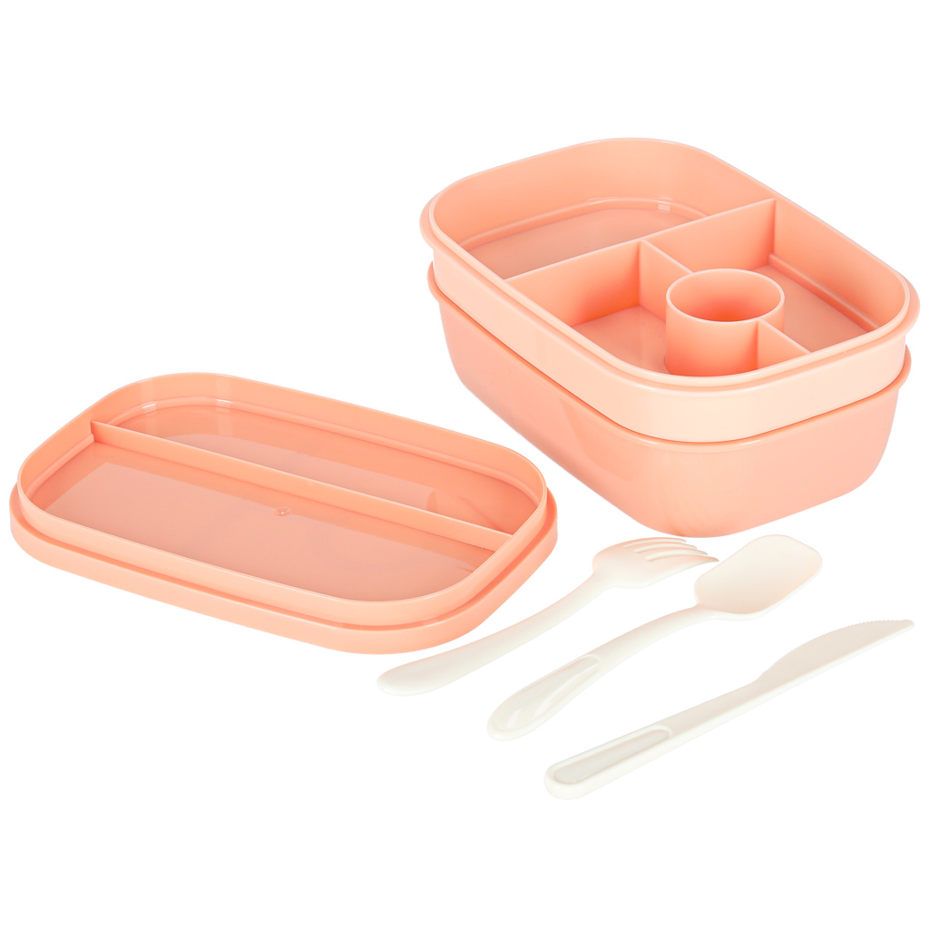 3-kihiline sektsioonidega toidukarp 1900ml + söögiriistad – Soodukas.Com 3-kihiline sektsioonidega toidukarp 1900ml + söögiriistad - Image 5