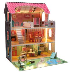 Alternative view of Puidust nukumaja mööbli ja LED-valgustusega 70cm