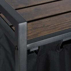 Kaheosaline pesukorv riiuliga Soodukas.Com