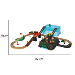 Ehitusplatsiga puidust rongirada Soodukas.Com
