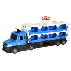 TIR autotransporter – kokkupandav võidusõiduraja komplekt + 10 autot – Soodukas.Com 210 cm pikkune võidusõidurada põnevateks startideks ja võistlusteks