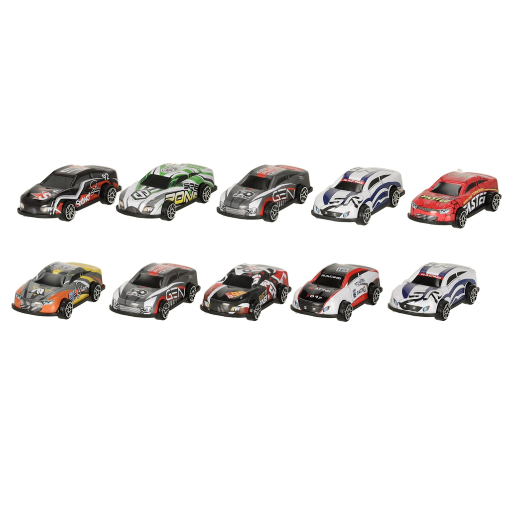 TIR autotransporter – kokkupandav võidusõiduraja komplekt + 10 autot – Soodukas.Com Komplektis 10 väikest mudelautot mitme auto võidusõiduks