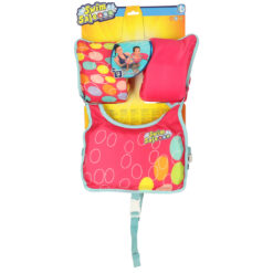 Laste ujumisvest roosade varrukatega