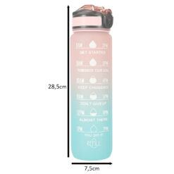 Veepudel joogikõrrega 1L Soodukas.Com