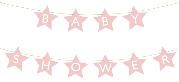 Baby shower roosa bänner – Soodukas.Com Baby shower roosa bänner