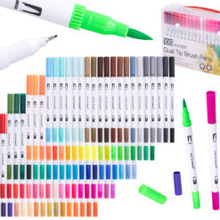 Kahepoolsete viltpliiatsite komplekt