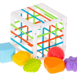 Sensoorne kummidega kuubik ja kujundiklotsid