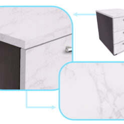 Isekleepuv marmormustriga dekoratiivkile Soodukas.Com