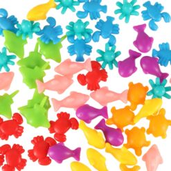 Lõbus sorteerimismäng värvide ja liikide eristamiseks