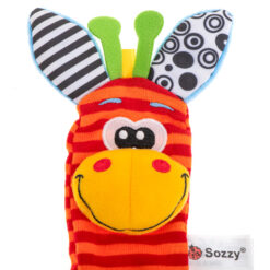 Värvilised beebisokid kõristiga Soodukas.Com