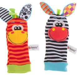 Värvilised beebisokid kõristiga Soodukas.Com