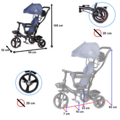 Kolmerattaline lasteratas 3-ühes Soodukas.Com