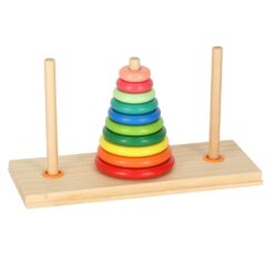 Puidust Hanoi torn – kolmekohaline ladumistorn – Soodukas.Com Loogikamäng lastele ja täiskasvanutele