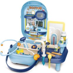 34-osaline arsti mängukomplekt kohvris