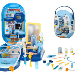 34-osaline arsti mängukomplekt kohvris