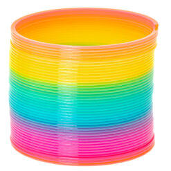 Vikerkaarevärvides maagiline vedru mängimas