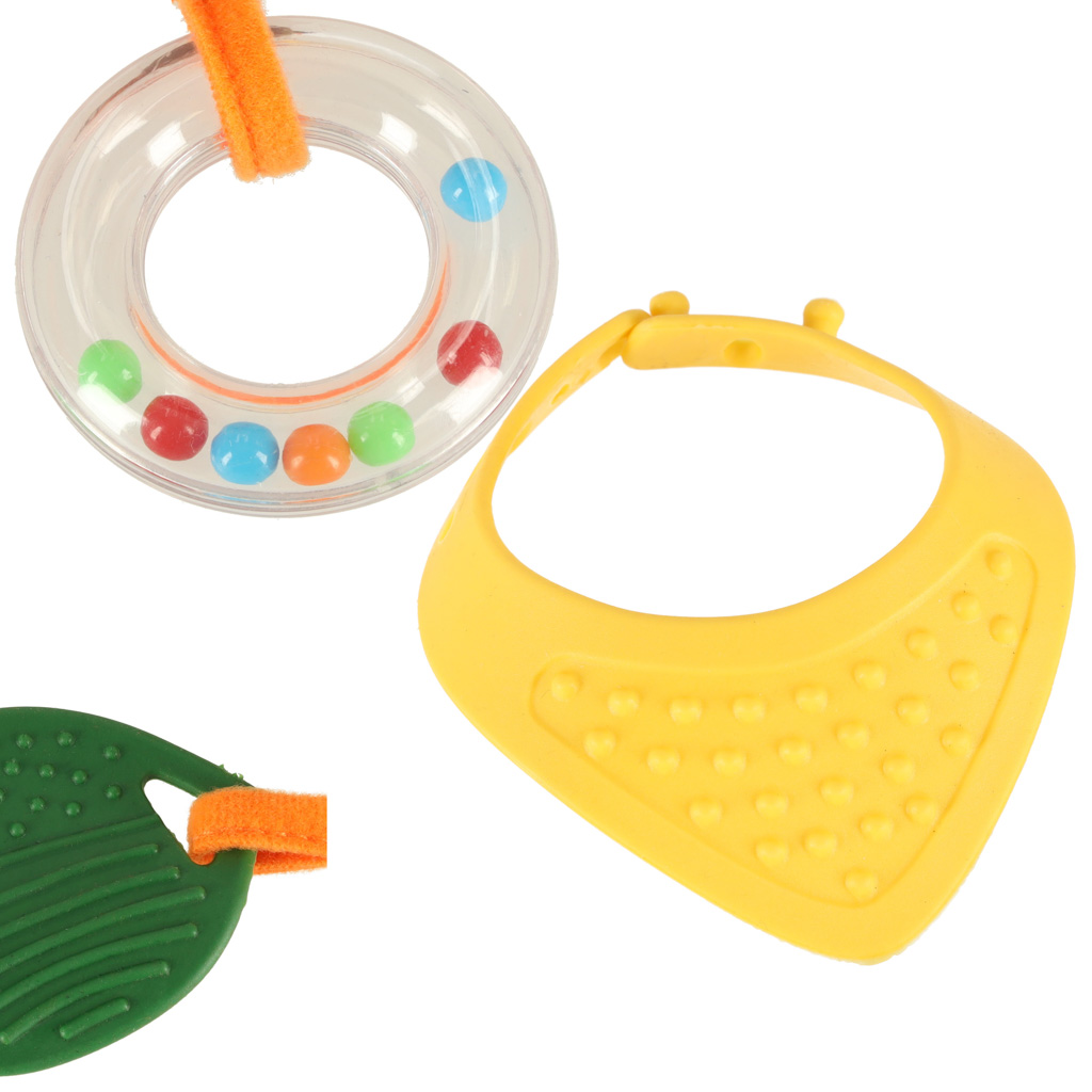 Sensoorne kaisuloom kõristi ja närimisosadega – Soodukas.Com Kõristiga kaisuloom krabisevate kõrvade ja kellukesega