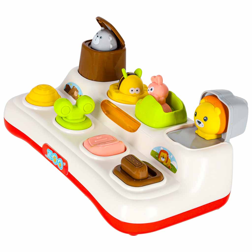 Interaktiivne pop-up loomade mäng – Soodukas.Com Nupud ja liugurid peenmotoorika harjutamiseks