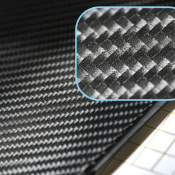 Must 5D carbon vinüülkile salongidetailidele ja mööblile