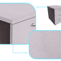 Harjatud hõbedane metallik kile mööbli ja uste katmiseks