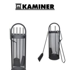 5-osaline kaminatööriistade komplekt hoidikuga
