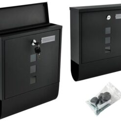 Must postkast ajalehetoruga