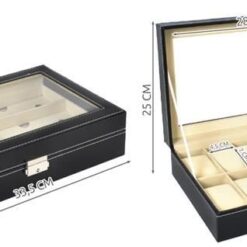 Lukustatav kellade ja prillide hoiukarp Soodukas.Com