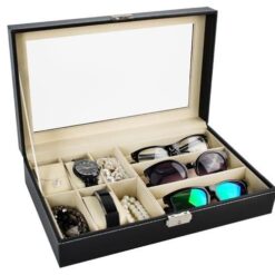 Lukustatav kellade ja prillide hoiukarp Soodukas.Com