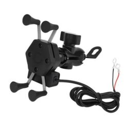 Veekindel mootorratta telefonihoidik laadijaga Soodukas.Com