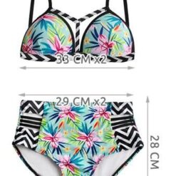 Kõrge pihaga push-up bikiinid S Soodukas.Com