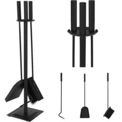 Kaminatarvikute komplekt alusega