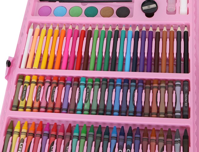 168-osaline kunstikomplekt kohvris – Soodukas.Com 168-osaline kunstikomplekt kohvris - Image 9