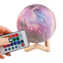 Mitmevärviline öölamp puldiga 15cm Soodukas.Com