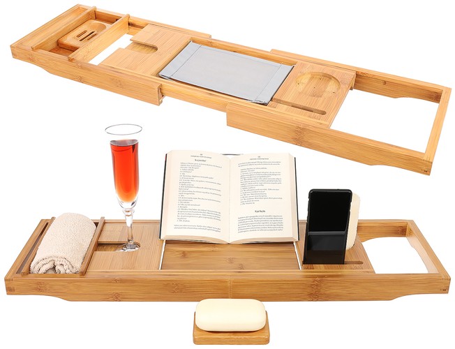 Reguleeritav bambusest vannilaud – Soodukas.Com Reguleeritav bambusest vannilaud