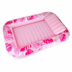 Roosa täispuhutav veemadrats padjaga Soodukas.Com