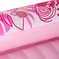 Roosa täispuhutav veemadrats padjaga Soodukas.Com