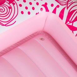 Roosa täispuhutav veemadrats padjaga Soodukas.Com