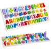 Wooden alphabet and numbers puzzle Soodukas.Com