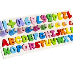 Wooden alphabet and numbers puzzle Soodukas.Com